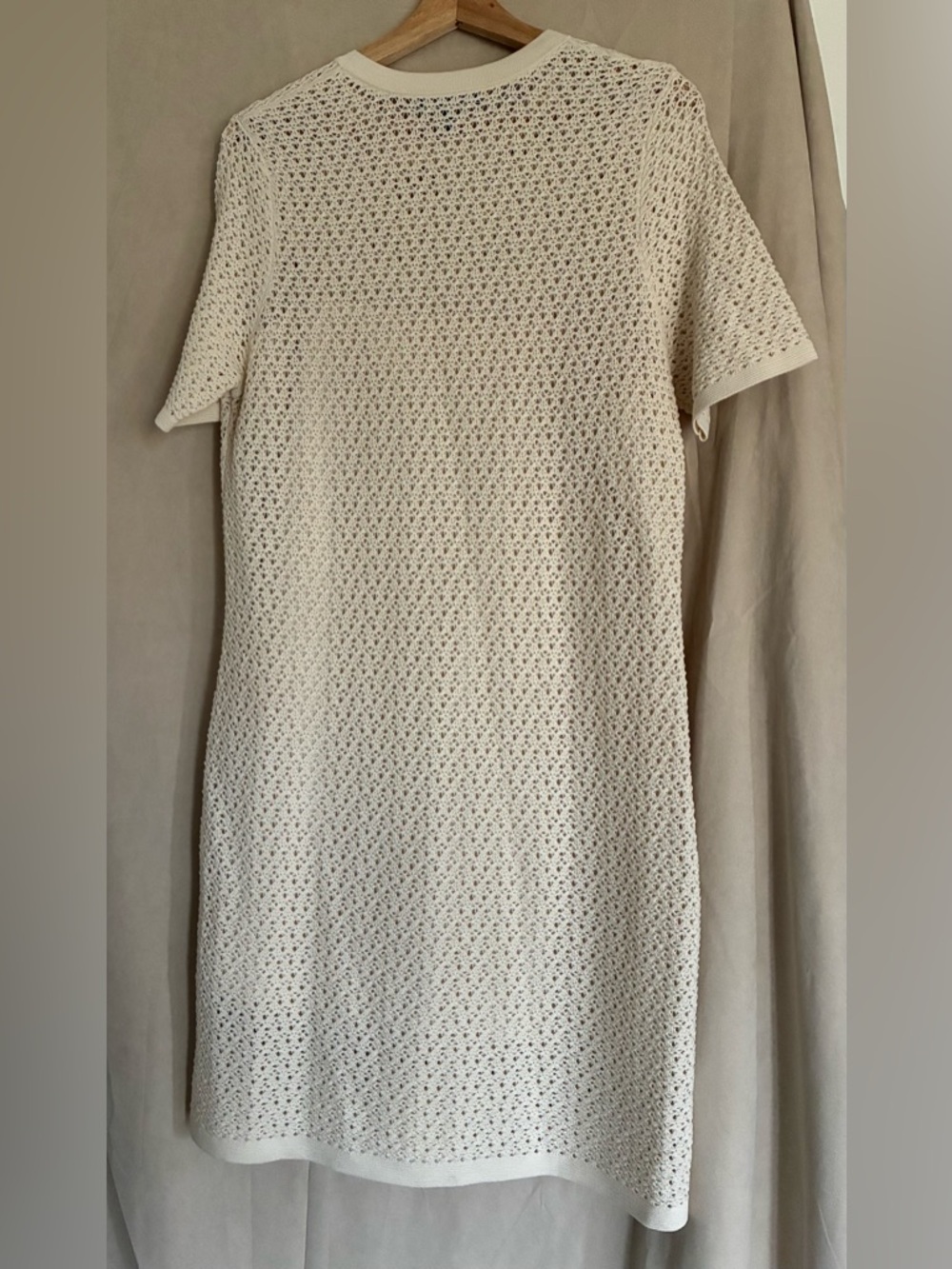 Banana Republic Cream Crochet Midi Dress - Picture 6 of 7